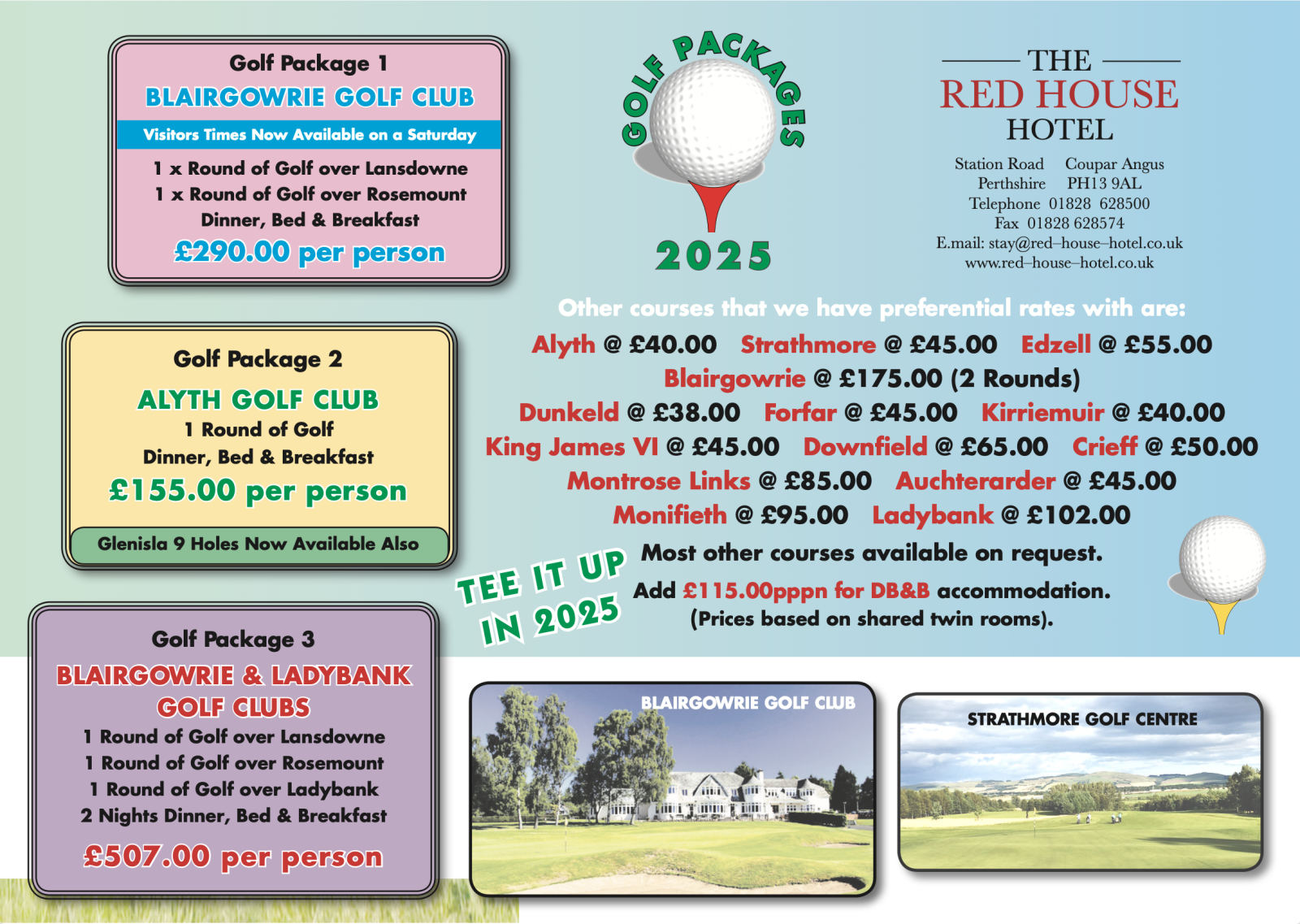 Golf Packages 2025